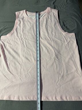 Lands' End Women’s Light Pink Crop Tank Top XL 100% cotton